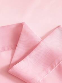 2 件薄纱窗帘，客厅和卧室装饰窗帘 - 粉色 - 查看 3