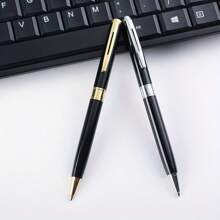 1 pezzo Stilo capacitivo personalizzabile e penna 2-in-1, cofanetto regalo premium, penna di alta qualità personalizzabile con nome/logo, penna retrattile ovale in metallo, penna con firma in metallo, cofanetto regalo di lusso per compleanni, feste, forniture scolastiche, ritorno a scuola