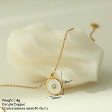 1pc Stainless Steel Moon, Star, Heart, Wing Pendant Necklace, Versatile Jewelry Gift For Women, Suitable For Summer