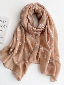 女士纯色提花围巾头巾头巾一体式配饰女士情人节情人节 - 彩色 - 查看 20