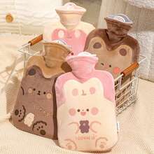Cute Large Warmer Hot Water Bag For Period Pain Stuffed Menstrual Colic Heater Plush Hand Warmer Seed Guatero - 款式-F-1000ml - 查看 1