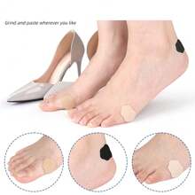 12 Pièces de coussinets en forme de courges pouvant être appliqués librement sur les plantes des pieds et les orteils pour une marche prolongée, avec un effet anti-friction, un ajustement doux et des autocollants autoadhésifs pour les semelles et les talons afin d'éviter le décollement