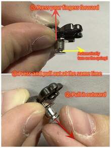 Summer Gift Women Adjustable Metallic Buckle Secure Pants Skirts Clip Mothers Day Special Casual Wardrobe Essential Fashion Earrings