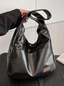 单肩包大容量2025软皮包女小众通勤班服大学生高级感简约托特包女单肩包 - 彩色 - 查看 13