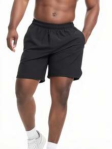 Mens Athletic Shorts 3 Pack Woven Dry Gym Shorts With Zipper Pockets Drawstring For Activewear - 混合色 - 查看 4