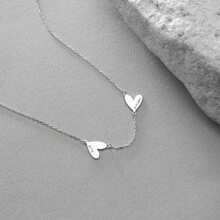 Personalized Engraved 1-5 Hearts Names Necklace ,Personalized Mom Necklace With Kids Names ,Family Heart Pendant Necklace, Christmas Mom Gift Personalized Gifts, Anniversary Gift, Christmas Gift, Gold, Stylish, Colorful, Vintage