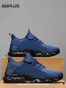 AoPlus Men's Sports Shoes - Work Casual Sneakers With Slip-Resistant Sole - 藍色 - 查看 4