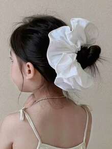 1 件儿童别致花朵简约时尚百搭高马尾发圈发饰