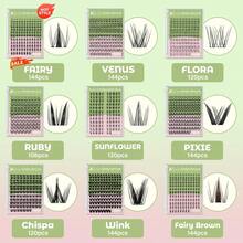 Glow HavenFairy Lash Clusters Kit Manga Lash Extension Kit D Curl KEYYOU 144Pcs Eyelash Extension Kit Wispy Natural Band Lash Kit With Waterproof Lash Extension Kit At Home(Fairy-D-8-18MIX)Glow Haven - Kit-sunflower - View 9