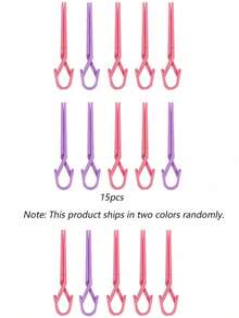 5件/10件/15件/20件颜色随机定型夹工具美甲溢肉包夹定位光疗胶美甲防溢辅助工具