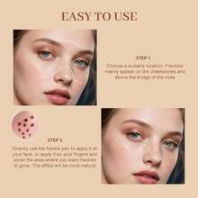 Freckle Pen Waterproof, Fake Freckles, Faux Freckles For Natural Sunkissed Skin Makeup, Magic Freckle Color, Long Lasting, Soft Sopt Lifelike Freckle Pen 04#Coffee Brown - Brown - View 7
