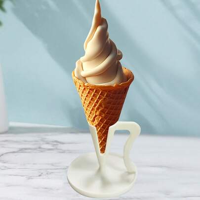 1pc Reusable Ice Cream Holder, Popsicle Stand, Ice Cream Cone Holder, Clean Hands