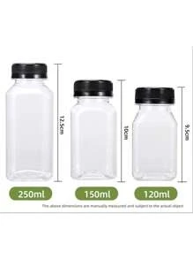 6 Pcs Insulated Reusable Spirits Bottle With Lid, Storage Jar - Perfect For Travel, Ginger Spirits, Healthy Spirits, Juices, Whiskey & All Kinds Of Samples