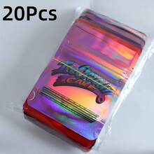 20/50pcs Reusable Polyester Ziplock Storage Bags, Waterproof & Odor Proof Self-Seal Pouches, Packaging Bags - Mixing Colors - View 8