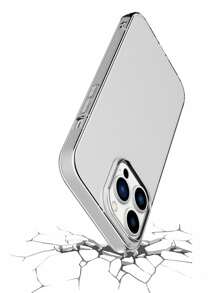 1 Stück klassische transparente weiche Handyhülle, mit großer Aussparung, kompatibel mit iPhone 16, 16 Pro, 16 Plus, 16 Pro Max, 15, 14, 11, iPhone 13, iPhone 14 Pro Max, 12, Ganzkörper stoßfeste stoßfeste Handyhülle