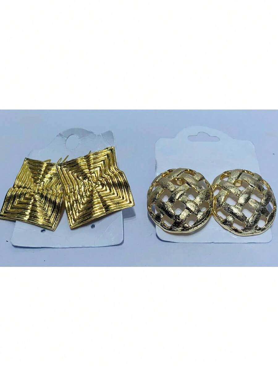 KITS OF 2 PAIRS OF PLATED EARRINGS - KIT 13 - View 1