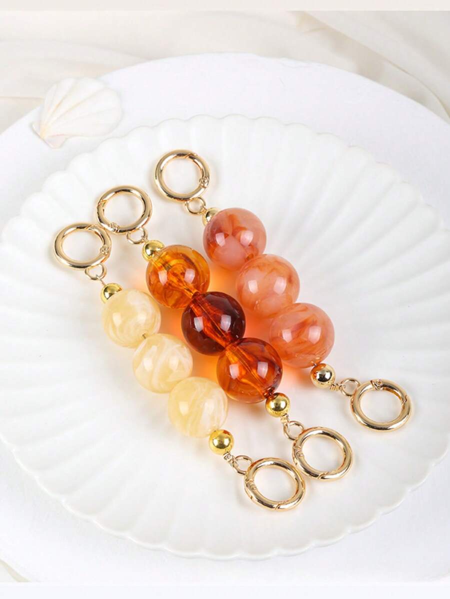 1 Piece - Extended Chain Of The Old Flower Mahjong Bag, Diagonal Span Modification, Pearl Bag Chain, Shoulder Strap, Extended Bag Chain Accessory, Pearl Chain