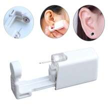 2 Pack Self Ear Piercing Gun Earring Disposable Piercing Kit No Pain Easy Use Ear Piercing Gun Kit Tool With Stud (Black) - Black - View 5