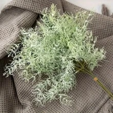 18 tallos artificiales de romero - Plantas falsas realistas resistentes a los rayos UV para decoración de granjas rústicas, bodas, hogar, porche, patio, jardín de uso interior/exterior - Decoración estacional festiva (Navidad, Acción de Gracias, Pascua), plantas artificiales para decoración del hogar, decoración de bodas, jarrones vintage, diseño de hojas texturizadas