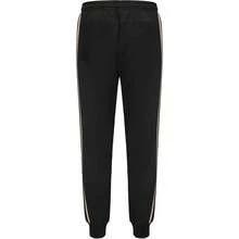 Adidas Casual Breathable Sweatpants, Men's Knit Tapered Leg Pants, Slightly Stretchy, Suitable For Gym, Running, Training - Black - View 3