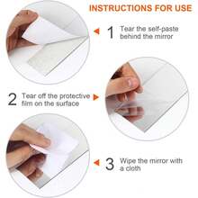 6pcs 1m/39.37in DIY Ceiling Edge Mirror Strip Self-Adhesive Acrylic Art Wall Tile Stickers Decor 3D Wall Stickers Decoration TV Background - Multicolor - View 11