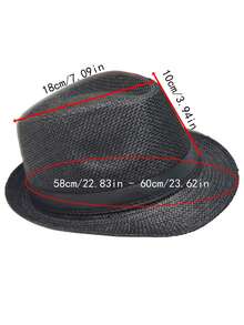 1/3 chiếc mũ Panama cổ điển thập niên 1920 D EXCEED - mũ Fedora vành ngắn cho nam và nữ, thoáng khí - phong cách unisex phù hợp cho hóa trang, đi biển, mặc hàng ngày & ngoài trời - nhiều màu - Xem 11