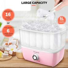 Hot Towel Warmer For Facials, Holds 16 Small Towels, 5L Portable Towel Steamer With Quickly Heating In 1-5 Mins, Auto Off Timer Foldable Towel Warmers For Spa, Barber, Manicures, Massage-Pink - US A Type Plug(110-127V) - View 5