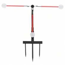 TFCFL Golf Swing Trainer Aid Golf Practice Swing Groover & Hitting Training Adjustable - Đen và đỏ - Xem 5