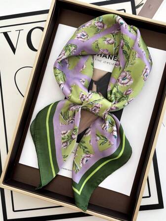 1 Pc Versatile Professional Stewardess Style Neckerchief Head Scarf