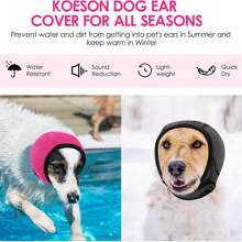 Hunde Ohrenschützer für den Sommer zum Schwimmen, wasserdichte Kopfbedeckung zur Lärmreduzierung, Schalldämmung, emotionaler Beruhigung und Stoßabsorption