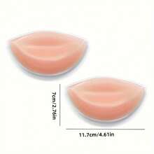 2pcs/Set Silicone Breast Pads With No Trace, Thickening And Supporting Invisible Breast Pads For Underwear, Suitable For Swimwear And Bra Accessories, Soft And Comfortable, Suitable For Home, Outdoor And Sports Wea, Beach Essentials, Beach Accessories, Pool Float - Multicolor - View 3