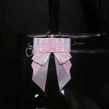 Millennium Style Wave Point Bow Bag Pendant-Star Chasing Girl And Boy Bag Decoration Pendant- Badge Bag Accessories - Original Versatile Badge Support Ita Bag Accessories Bow-Lolita Decorative Headpiece Edge Clip