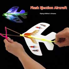 1 pieza/5 piezas/10 piezas Avión de espada voladora luminoso - Set de mercado nocturno de hadas voladoras con resortera - Juguete volador para exteriores - Regalo de cumpleaños - Regalo de Navidad - Regalo de Halloween - Regalo perfecto - Juego de regalo