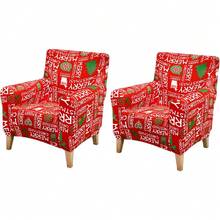 Local Delivery - Banquet Armchair Slipcover Printed Chair Covers With Arms Stretch Club Chair Slipcover Soft Armchair Sofa Covers Anti-Slip Furniture Protector For Dogs Pets Home Living Room Decor, 14 - 43 - 查看 1