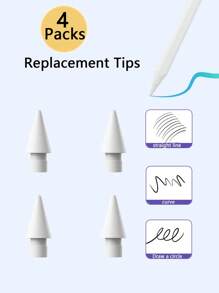 3/6/9 PCS Replacement Tips Compatible With Apple Pencil 1st/2nd Gen, Pencil Nibs Compatible With Ipad Pro Pencil 2/1 Gen,IPad Pro Pencil Sets Best Gifts For Christmas, Family, Friends, Birthday, Holiday Pen Accessories