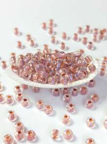 Kit de 320 cuentas de vidrio para hacer joyas, cuentas de vidrio iridiscentes transparentes de 4 mm 8/0 en 30 colores, 20 g/paquete, accesorios de alta calidad uniformes y duraderos, adecuados para hacer pulseras francesas hechas a mano, joyería con cuentas, pulseras bordadas, aretes, collares, anillos, regalos para familiares y amigos