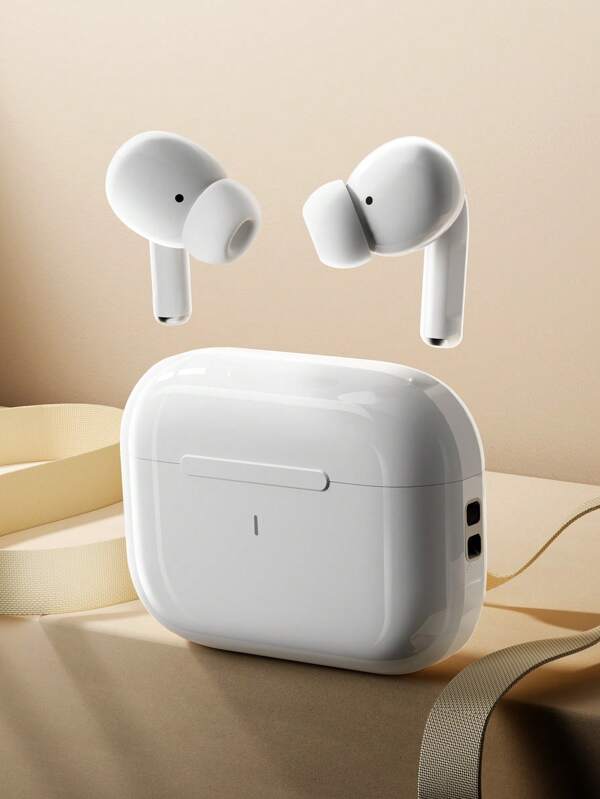 Auriculares inalámbricos verdaderos - Compatibles con Apple y Android, con micrófono incorporado, auriculares resistentes al sudor, hasta 24 horas de duración de la batería - Blanco, Auriculares > Inalámbricos, Airbus's, Para Airpuds Case