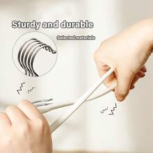 10/20/30件婴儿植绒衣架防滑塑料婴幼儿衣架多功能无痕防滑儿童衣架收纳衣架植绒衣架乳白色 - 白色 - 查看 4