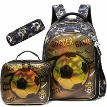 Boys Backpack Set For School For Boys,3-In-1 Backpacks For Boys With Lunch Box Bag And Pencil Case, Cute Bookbag Gift For Birthday Christmas Back To School Ages 6-12 - Multicolor School Bag Set - View 9