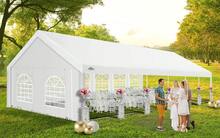 20x40 Party Tent Heavy Duty, Galvanized Wedding Tent, Event Shelter For Parties, Outdoor With Removable Sidewall & Built-In Sandbag, Carpas Para Fiestas, Large Canopy, Waterproof, White - Multicolor - View 2