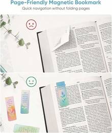 8 Pcs Magnetic Bible Verse Bookmarks With Envelope, Inspirational Christian Bookmarks Women And Men, Christian, Encouragement & Strength - Love & Care 4 - View 5