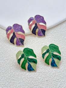 Elegant Leaf Earrings For Women,Suitable For Vacation Daily Wear
