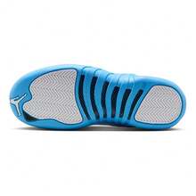 Big Kid's Jordan 12 Retro "Melo" White/University Blue (153265 112) - White - View 6