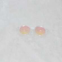 1PC (Accessories Only) 17cm Summer Versatile Glasses Sunglasses Multi Color Matching Transparent Glasses