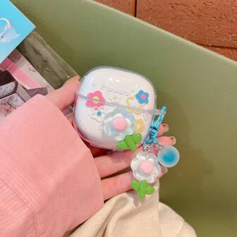 适用于 Redmi Buds6 Play/6Lite 耳机的 3D 卡通保护壳，适用于 Redmi Buds5/6s/6/7s 蓝牙耳机的可爱创意软壳（带吊坠）