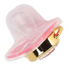 1 Shiny Diamond Shaped Silicone Pet Chew Toy, I Love You Letter Pattern, With Dust Cover, Used To Relieve Dog Anxiety, Reliable, Suitable For All Breeds, Daily Companions, Holiday Gifts, Chew Toy | Shiny Design | Chew Toy - Multicolor - View 10