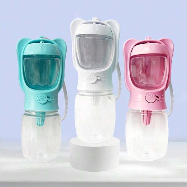 1pc 350ml/550ml Separable Pet Travel Bowl, Portable All-In-One Cup For Food & Water Water Bottle Camping