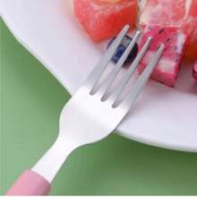 Set Of 3 Cutlery 1 Stainless Steel Case Fork Knife Spoon Lunch Box - Green - View 6