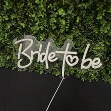 Decorazioni a neon per addio al nubilato, insegna luminosa a led per feste di addio al nubilato, decorazioni a neon per pareti, cartello sposa per foto di sfondo per matrimonio e fidanzamento, compatibile con alimentazione USB e computer portatile