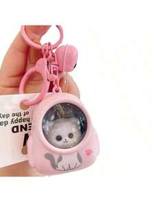 1 pieza Mochila de gato, Mochila de oso, Mochila con luz nocturna, Mochila luminosa, Llavero, Regalo de cumpleaños, Regalo de Pascua, Regalo de Navidad, Regalo perfecto, Juguete - Multicolor - Ver 7